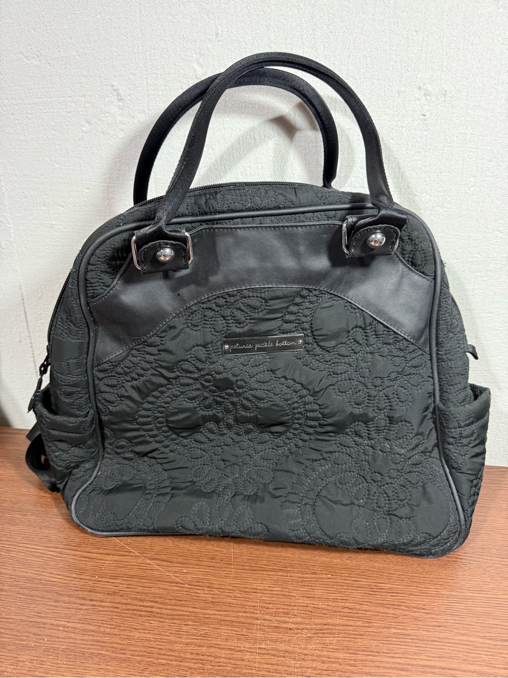 Petunia Pickle Bottom Sashay Satchel Convertible Backpack Diaper Bag